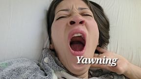 Yawning in bed
