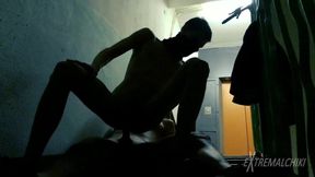 Dorm common area twink sex