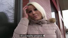 Public Agent Blonde Girl Fucked in the winter time