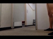Teen Boy Naked in Changing room with open door !