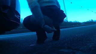 Lenda Black by the highway