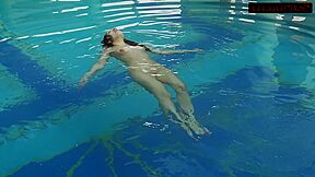 Mia Ferrari And Lina Mercury In Enjoy And Swim