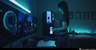 Lesbian Vampire Threesome - Lezdom Girls Kissing &amp; Pussy Eating