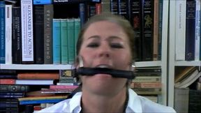 MILF teacher's instructional video: how to gag someone!