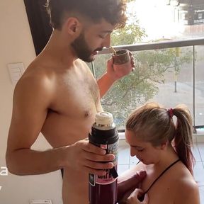 ARGENTINIAN TO THE STICK. ROYAL COUPLE DRINKING AND DRINKING MATE. HARDCORE SEX DR KINKY FT NENAMALA