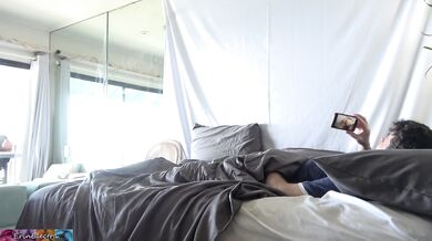 Stepsister rides stepson till his porn addiction gets cured with a face full of cream