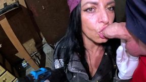 workshop tease power tool vibrations rough doggy cum inside