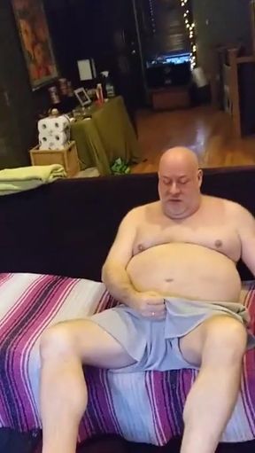 Bear Jerks off with Red Sox Close up! (with Assist by BBC)