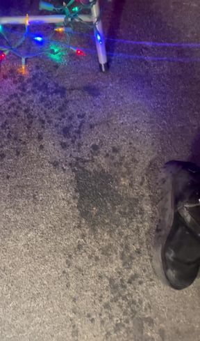Squirting All Over Grandmas Floor at Christmas