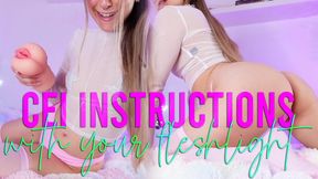 CEI with your fleshlight - Femdom JOI cum eating instructions with cum countdown