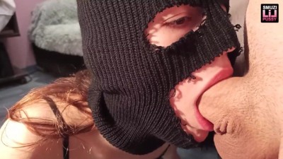 Balaclava Got A Juicy Cock In Her Mouth