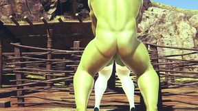 princess fiona get rammed by hulk