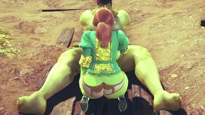 princess fiona get rammed by hulk
