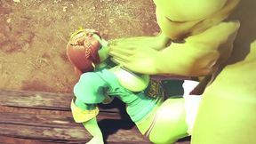 princess fiona get rammed by hulk