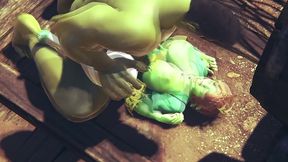 princess fiona get rammed by hulk