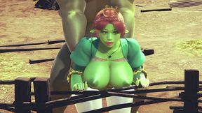 princess fiona get rammed by hulk