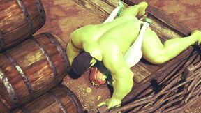 princess fiona get rammed by hulk