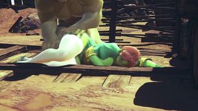 princess fiona get rammed by hulk