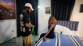 sweet ebony slimy baddie gave a total stranger her juicy pussy