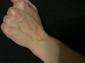 Veiny Hands Near the Heater