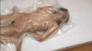 Vacuum packed Japanese girl