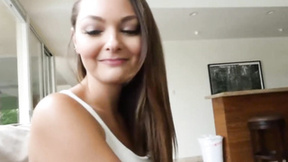 Hot teen is hungry & she wants step-bros cum