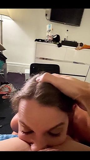 Collared, Leashed and Eating Ass