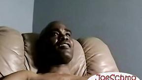 ”Anthony strokes his big black dick to straight porn blows off his loads”