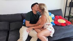 Blonde Cougar Loves Throbbing Dicks On Her Soiled Sheets