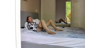 Granny caught enjoying a wicked secret solo playtime