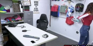 Creepy Latina teen Sarah Lace punished in anal fuck by LP officer