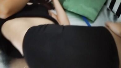 fucking my friend while she's playing mobile game