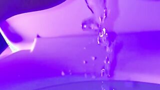 Hot pissing slow mo rainbow