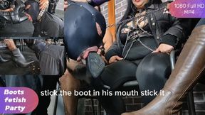 A party for the slave with many boots. 1080 FHD