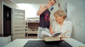 TUTOR4K. Lucky fellow manages to fuck gorgeous lady who is his tutor