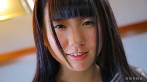 Cute Japanese babe is showing off herself in different spots