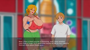 [Gameplay] The Secret of the House - Blonde stripper fucks big black cock (Liza)