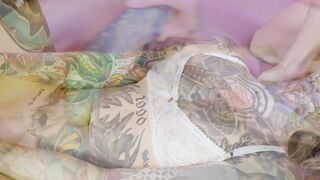 Tatted Up Babe Lisa Rockettock Gets Double Penetrated in Hardcore Threesome