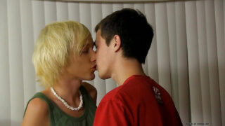 Young skinny teacher Conner Bradley kisses and rides Ryan Morrison’s cock in hot fetish action