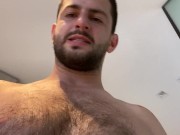 HAIRY CHESTED VERBAL JOCK - GETS YOU HORNY AND LEAKING