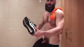 Daddy Loves to Sniff Himself After His Training.