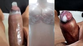 Compilado das melhores gozadas e punhetas com meu pau pequeno com fimose e a masturbada da minha namorada que goza gostoso na sua deliciosa buceta e peitos - (PARTE 9)