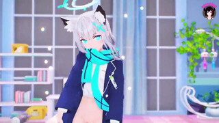 Sunaookami Shiroko - Dance + POV Footjob & Cowgirl (3D HENTAI)