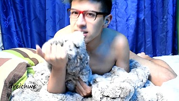 Delicious wool hairs from my cock with cum part 2