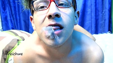 Delicious wool hairs from my cock with cum part 2