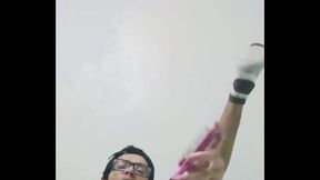 Enfiando escova de cabelo no meu cuzinho COMPLETO