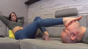 ALEXANDRA - Casual Lifestyle - Worship My Feet While I Watch TV GOPRO Version (BONUS THE BEST MOMENTS FROM THE NORMAL VERSION)
