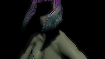 POV Robot Girl Strip tease