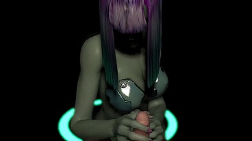 POV Robot Girl Strip tease