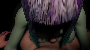POV Robot Girl Strip tease